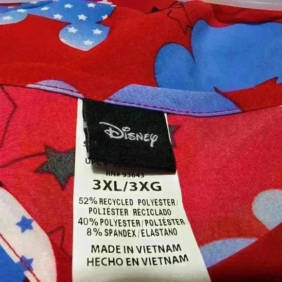 NWT Scrubstar WomensTop V-Neck Scrub Ultra Soft Size L, 3XL Disney Mickey - Picture 9 of 10